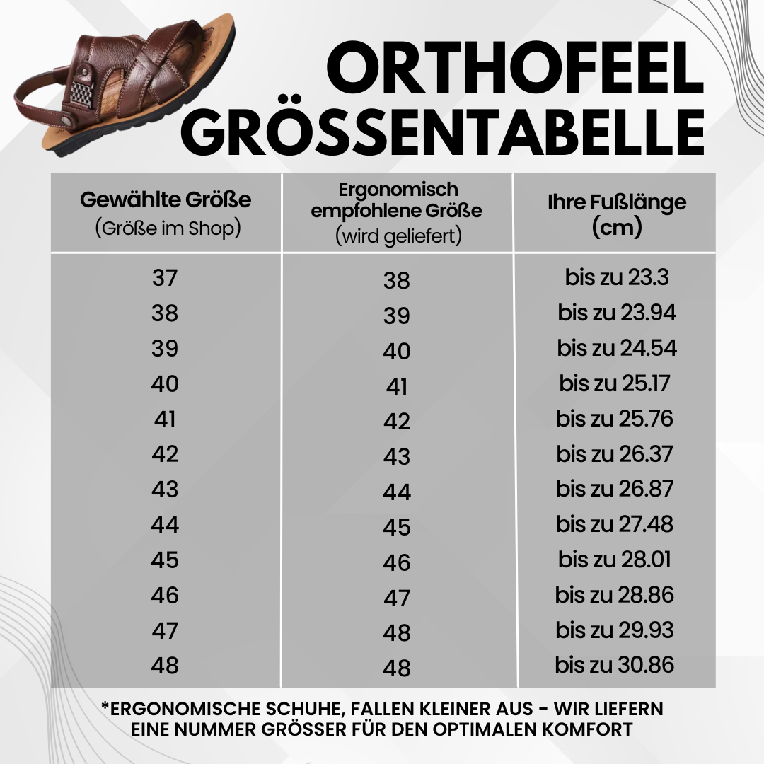 OrthoFeel - ergonomische schmerzlindernde Sandalen