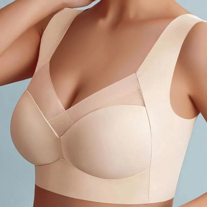 BH ohne Bügel | Nahtloser Komfort BH | Sanfter Push Up Halt | Komfina