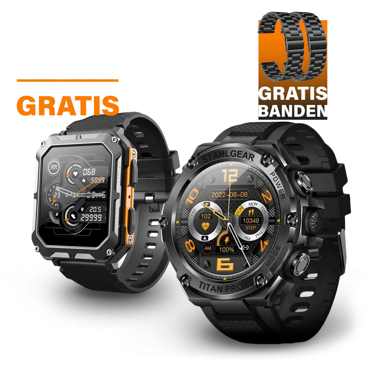 Titan Pro met Gratis Smartwatch