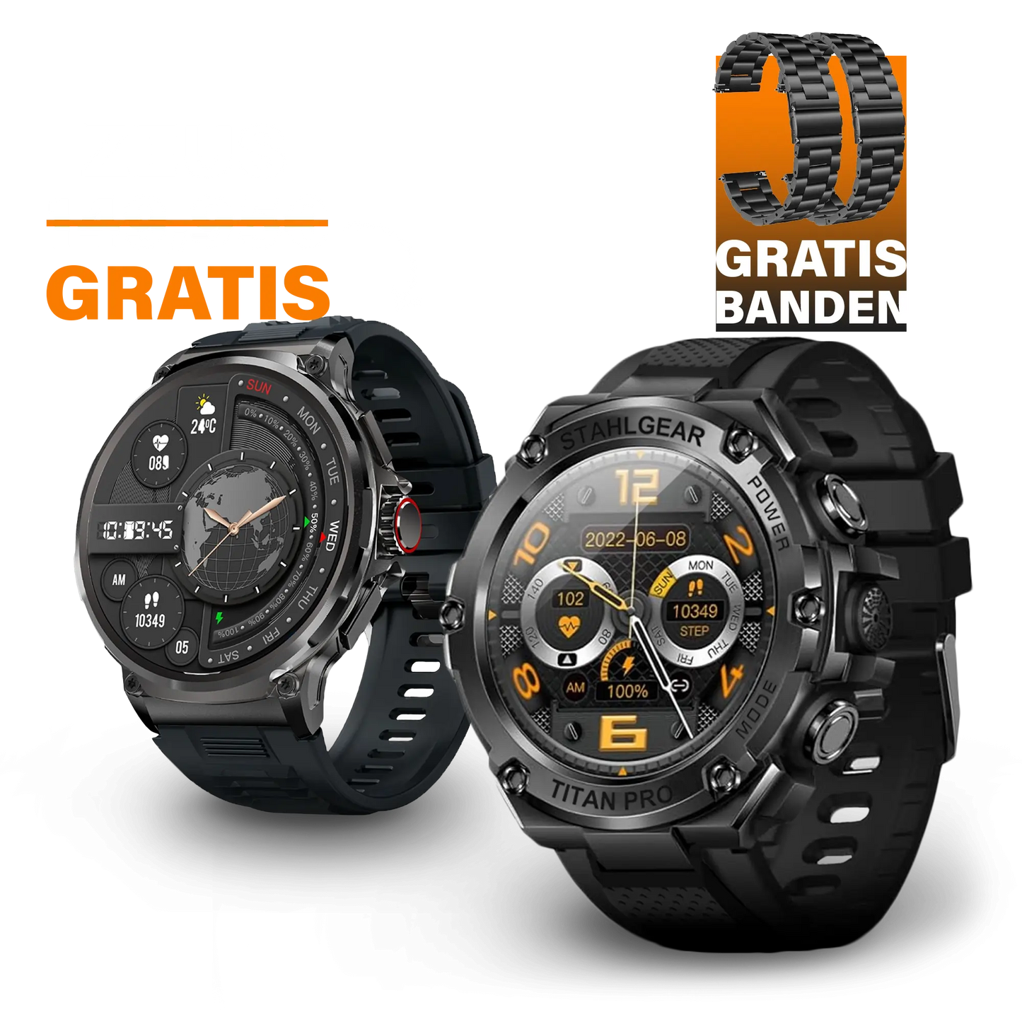 Titan Pro met Gratis Smartwatch