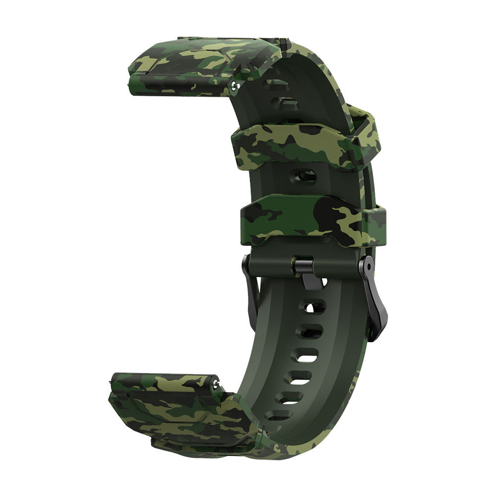 Silikon Camo Band - Grün (22mm)