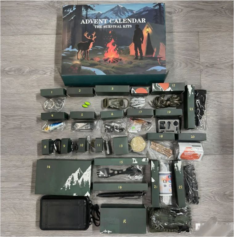 Loopstep | SURVIVAL ADVENT CALENDAR – Men's Outdoor Kit with 24 Essential Tools 2025