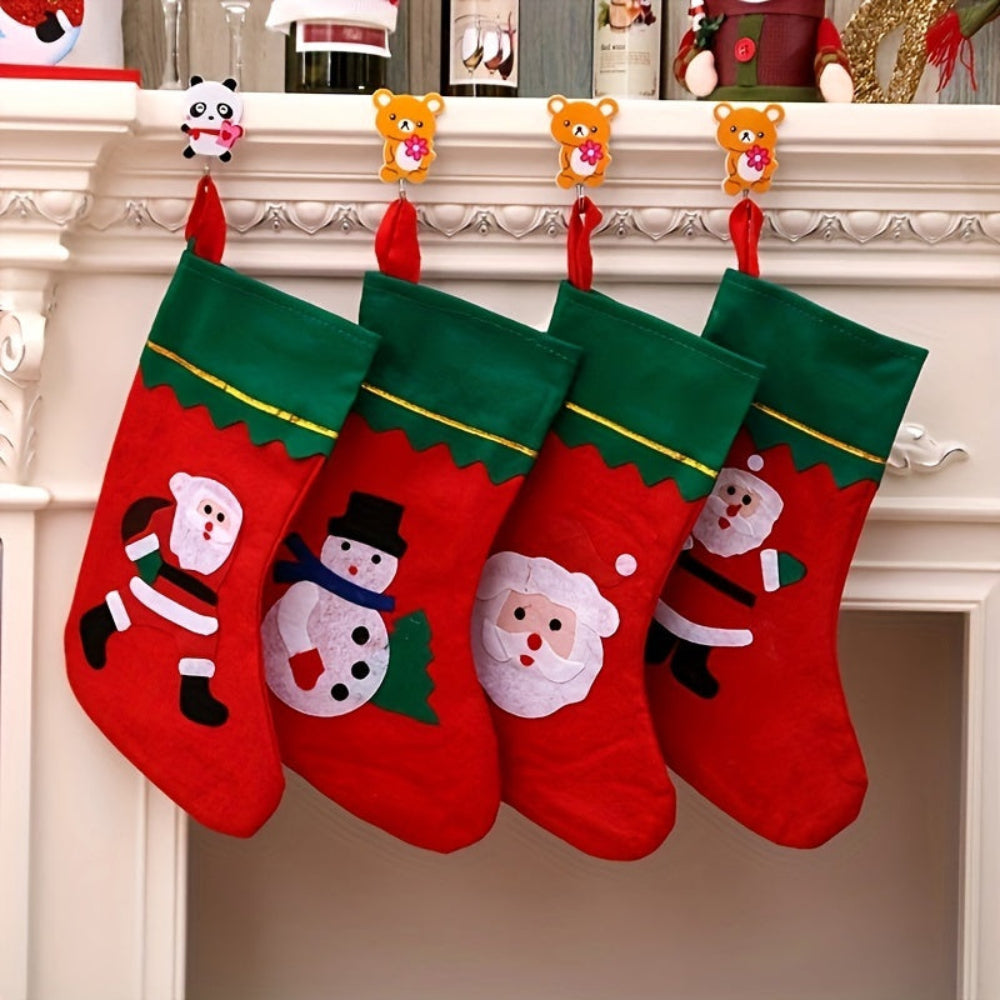 Weihnachtsstrümpfe Set, Santa Kamin hängende Dekoration