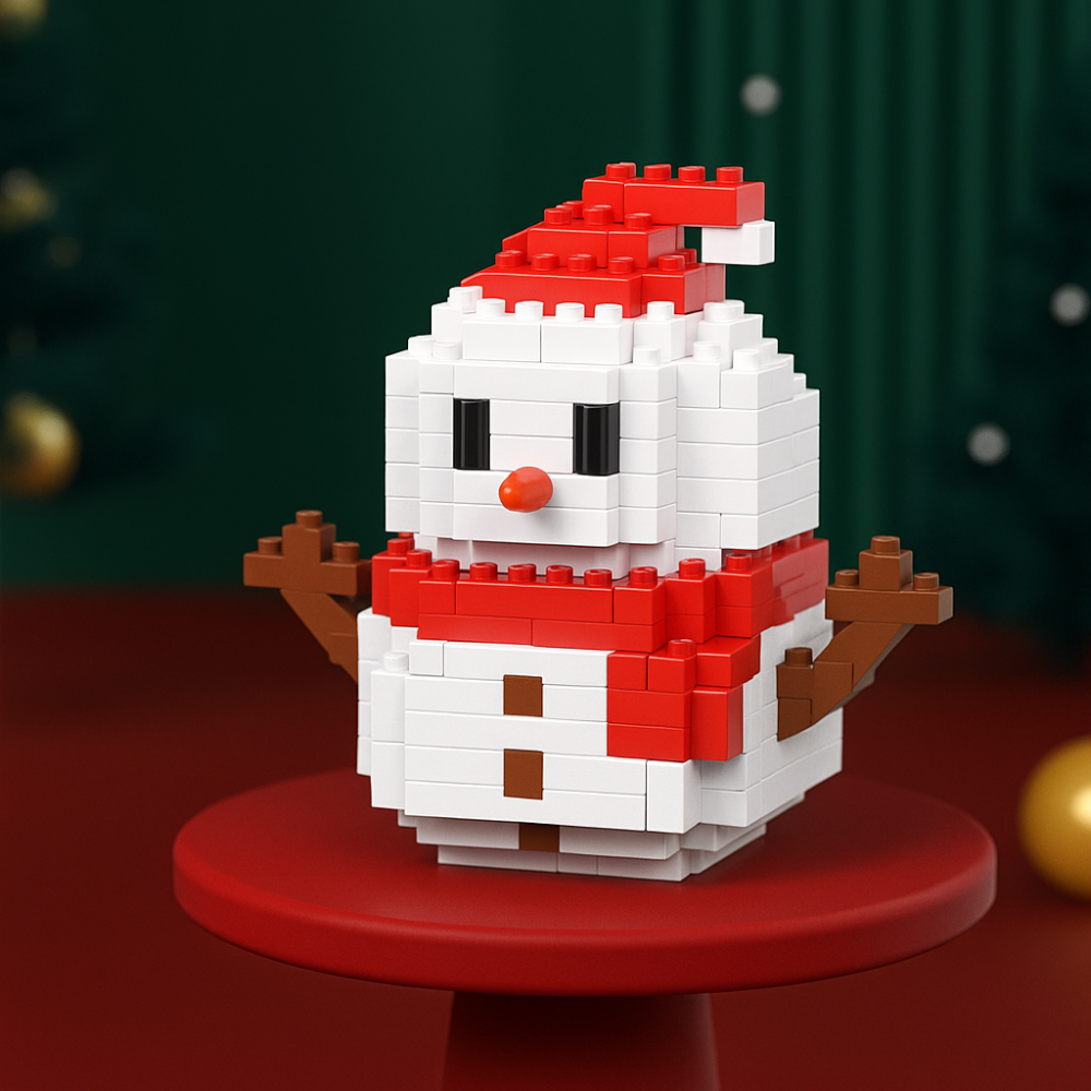 Weihnachts-Bausteine Set, kreative Baufiguren für Kinder