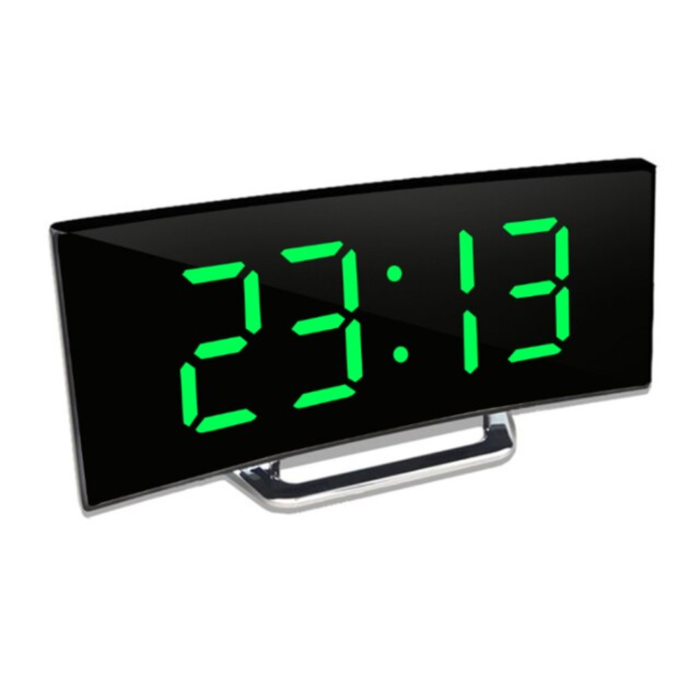 Curveon - LED-Digitalwecker mit gebogenem Display