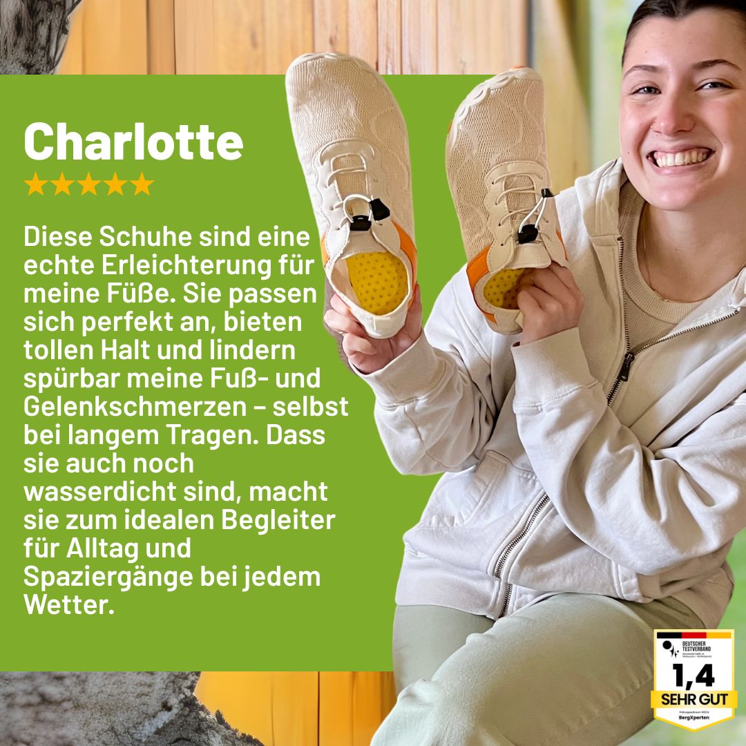 FreeStep  – Gesunde & rutschfeste Barfußschuhe für sicheres, gelenkschonendes Gehen für Senioren