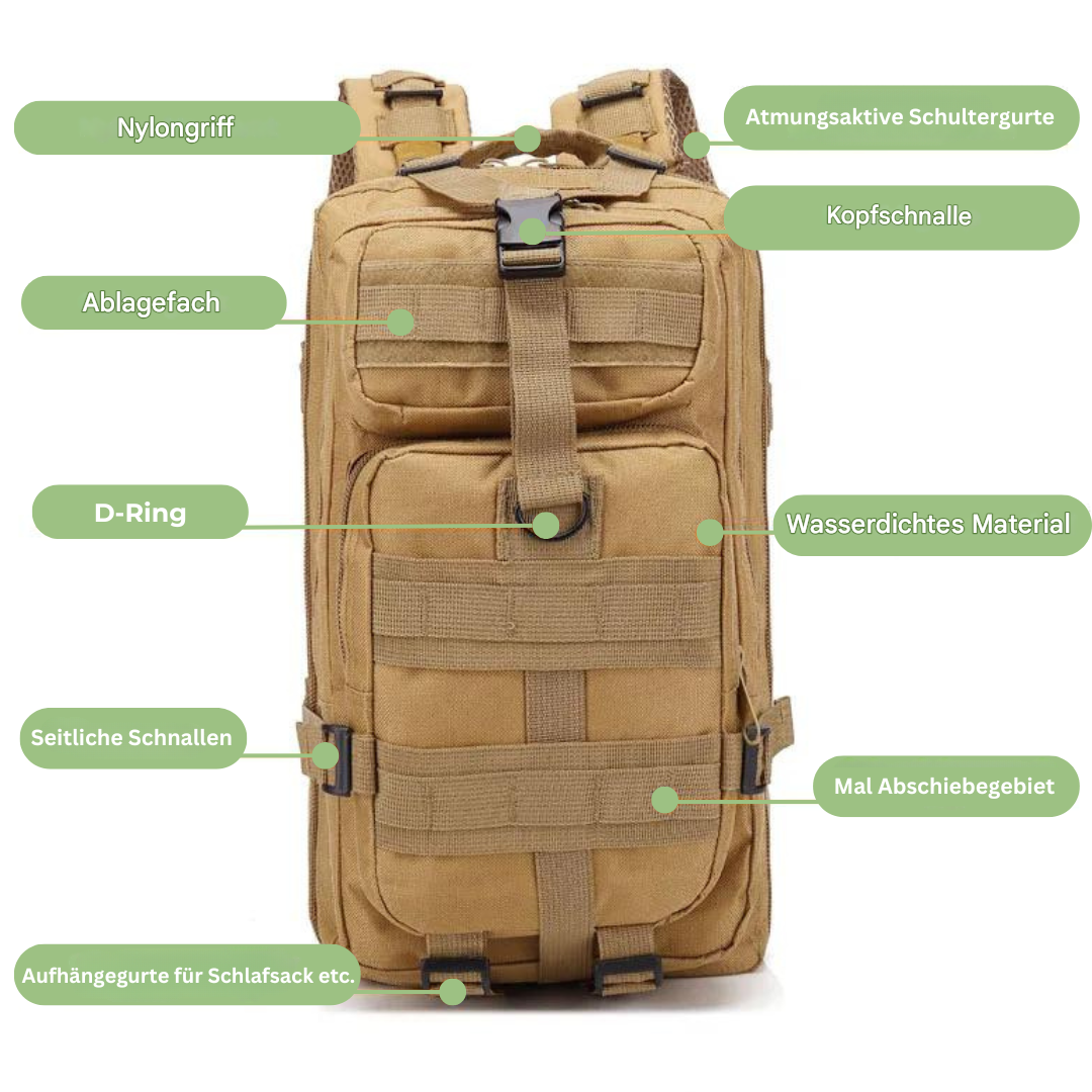 Loopstep | Wasserdichter Taktischer Rucksack – AdventurePack
