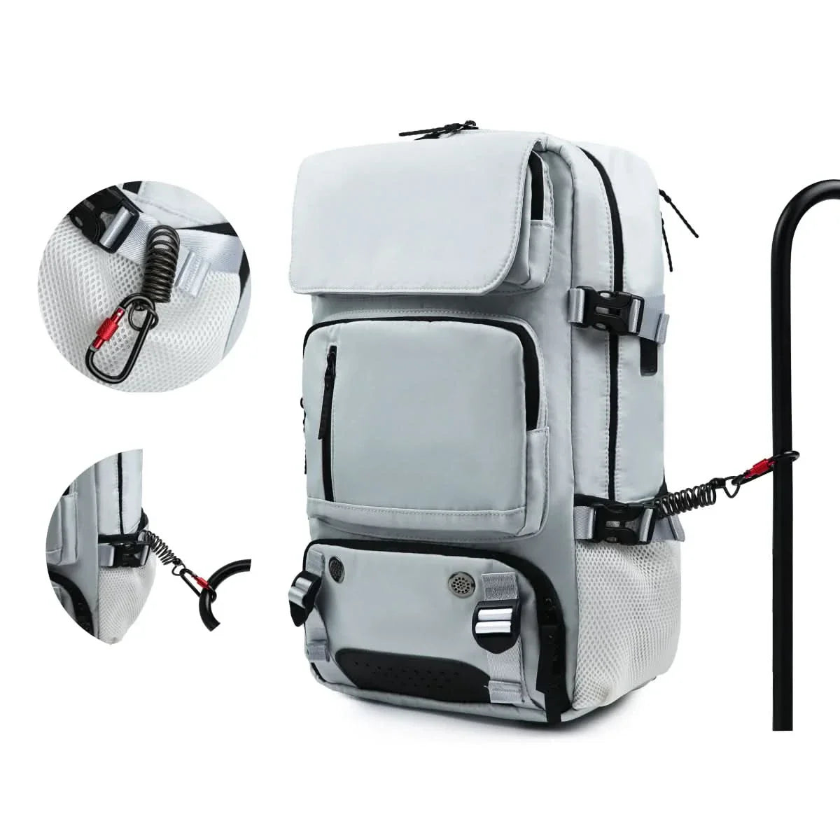 Loopstep | Großer wasserdichter Reiserrucksack mit USB-Anschluss