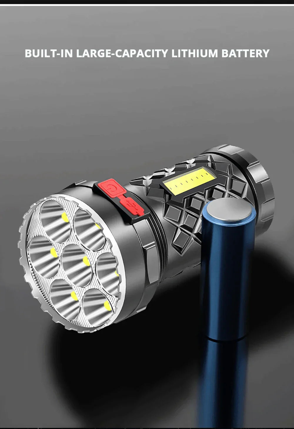 Loopstep | Ultra leistungsstarker LED wiederaufladbarer Taschenlampe