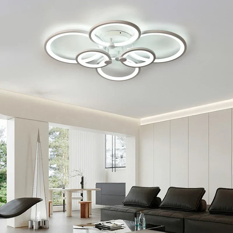 LED Deckenleuchte mit Fernbedienung, Acryl Kronleuchter, modern