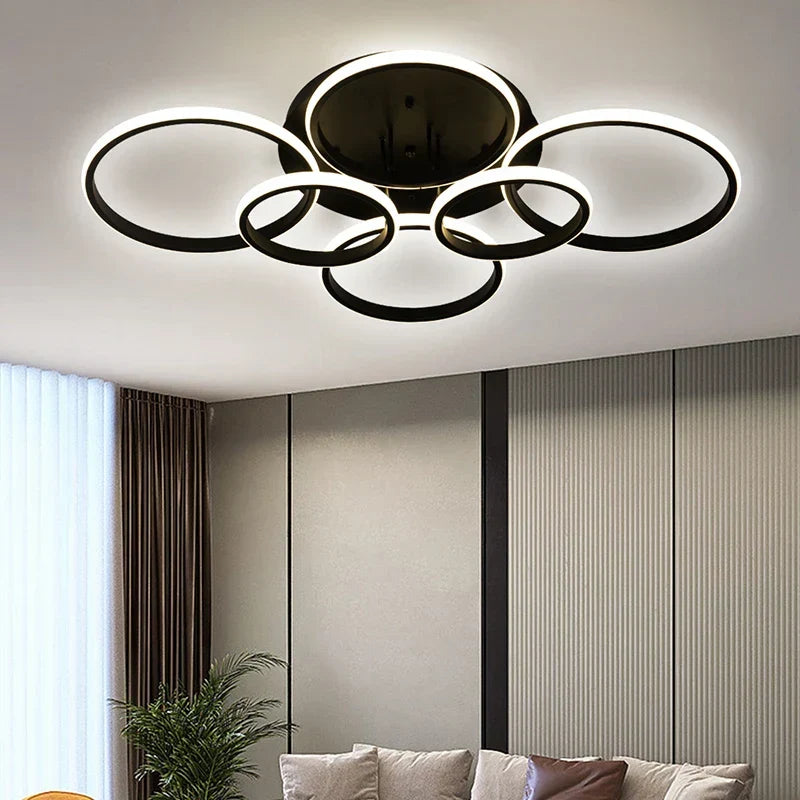 LED Deckenleuchte mit Fernbedienung, Acryl Kronleuchter, modern