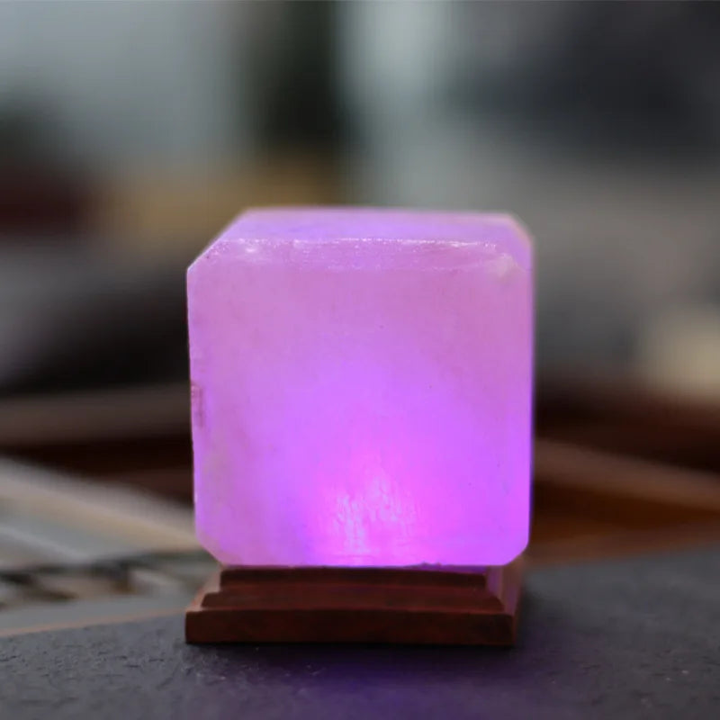 USB Himalaya-Salzlampe, Farbwechsel LED Kristall-Nachtlicht