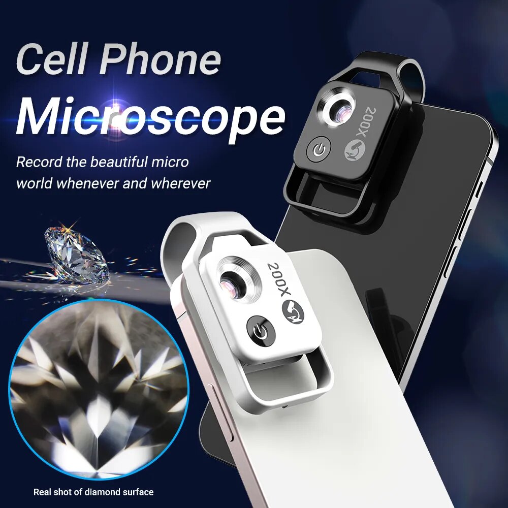 Loopstep | Tragbares Mobiles LED-Mikroskop-Objektiv