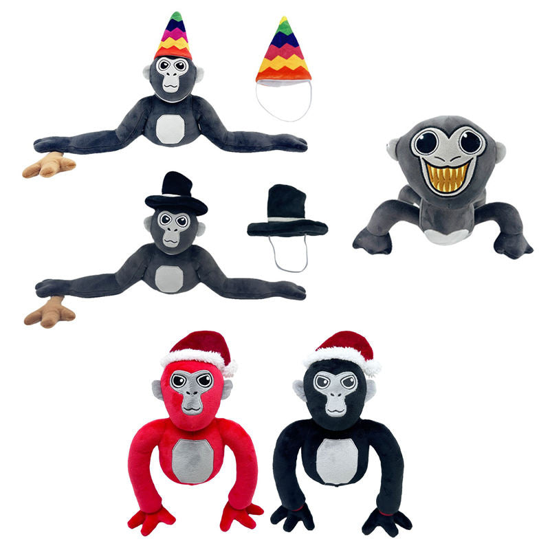Bunte Affen-Plüschfigur