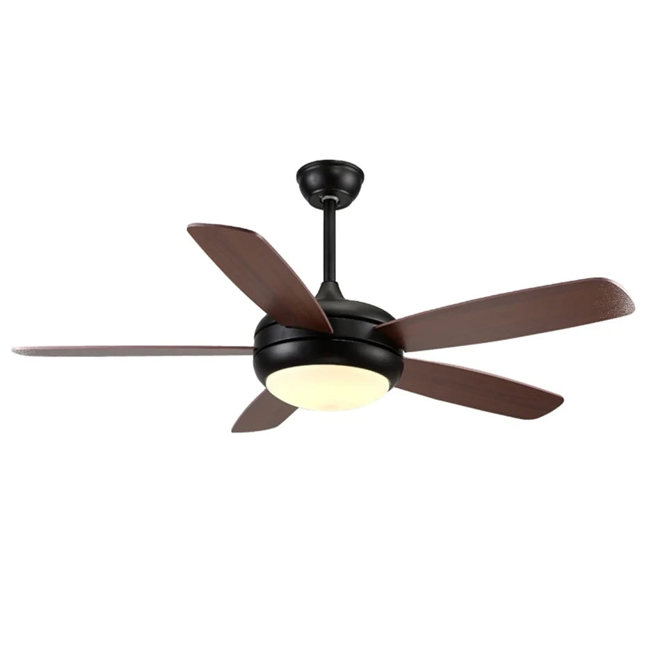 52-Zoll LED Deckenventilator, 5 Flügel, 6-Gang, energiesparend, Licht