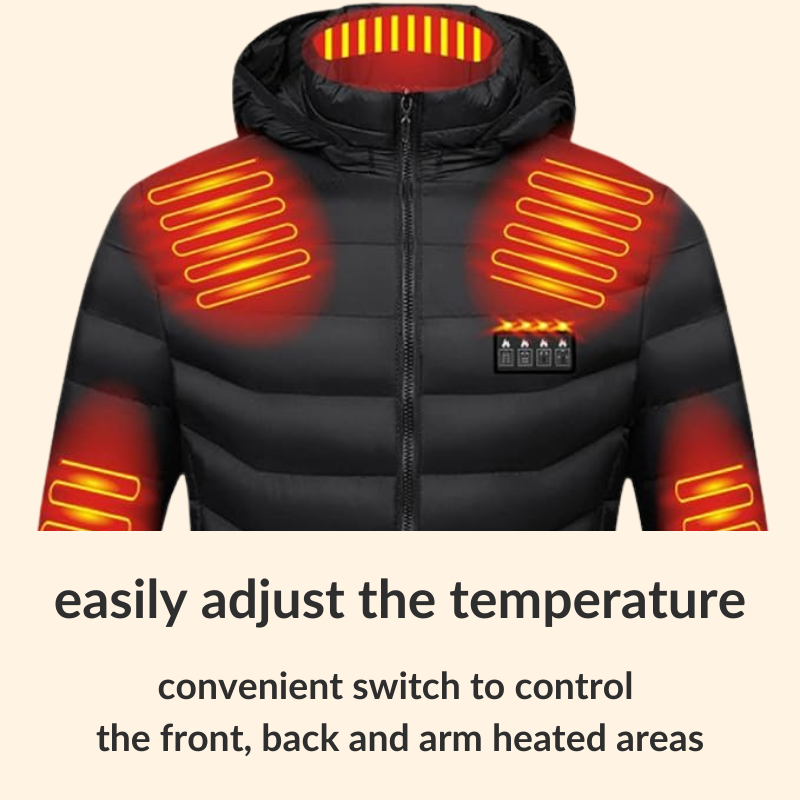 Loopstep | Herren- & Damen-Heizjacke – Beste wiederaufladbare beheizte Pufferjacke, leichte batteriebetriebene Winterjacke UK