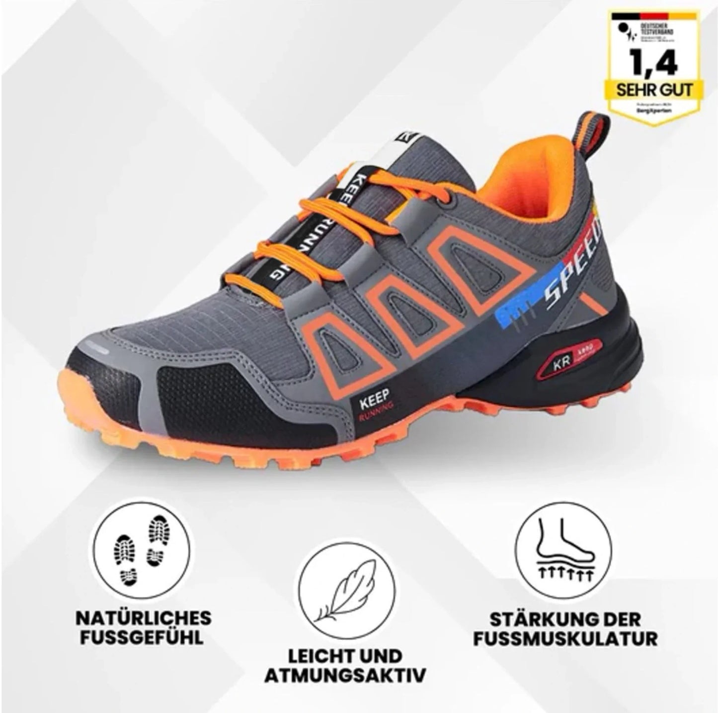 OrthoTrekking – Ergonomische Wanderschuhe für sicheres, gelenkschonendes Gehen für Senioren