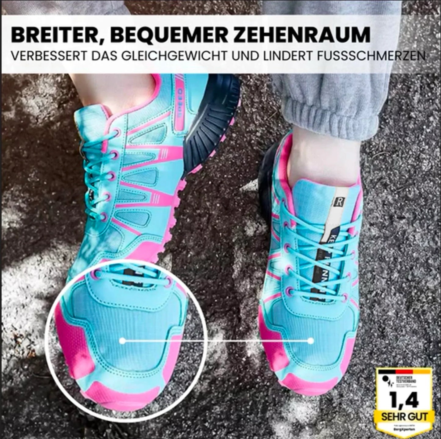OrthoTrekking Lady - ergonomische schmerzlindernde Trekking u.- Wanderschuhe - extra für Damen
