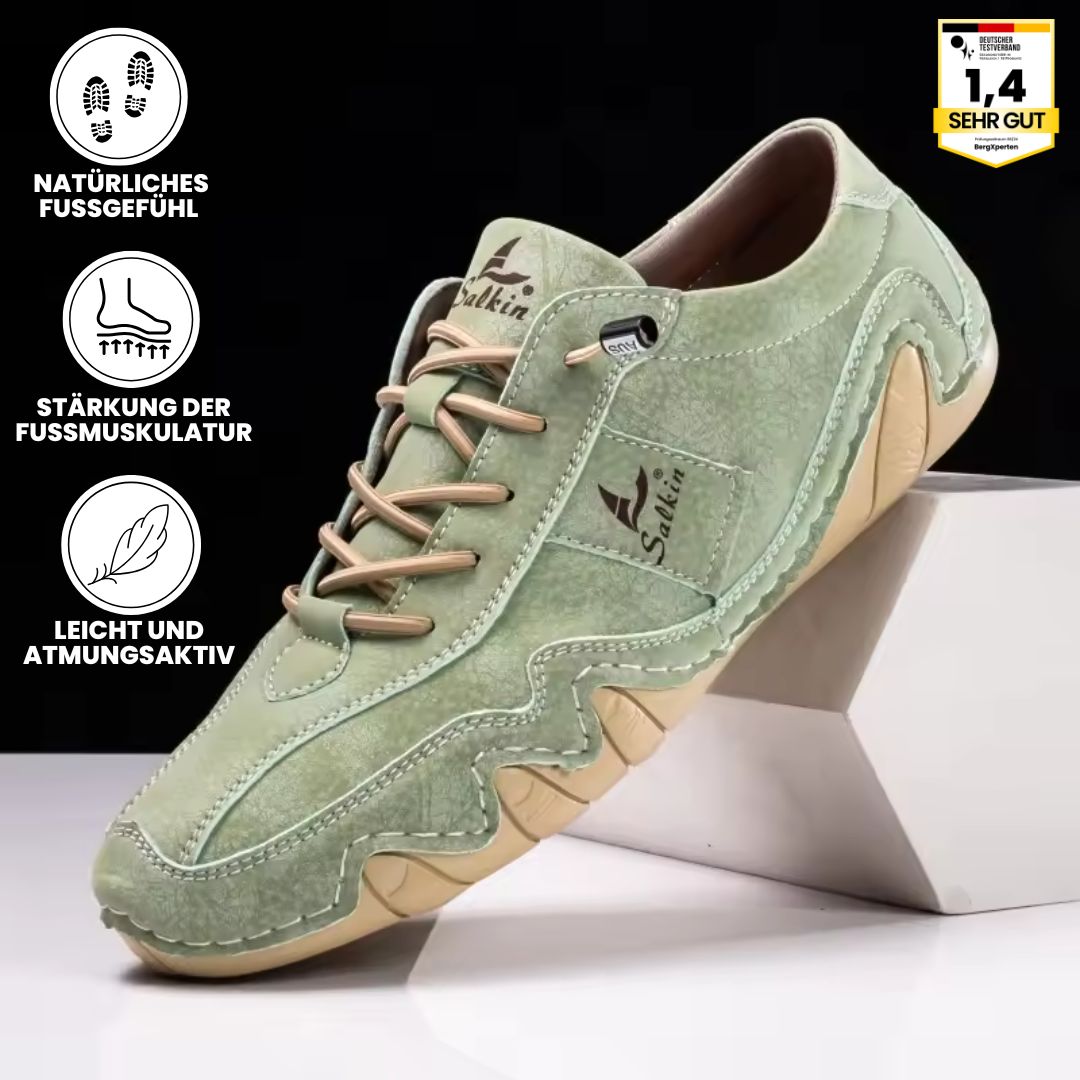 Ibex - ergonomischer, schmerzlindernder & wasserdichter Leder-Barfußschuh für sicheres, gelenkschonendes Gehen für Senioren