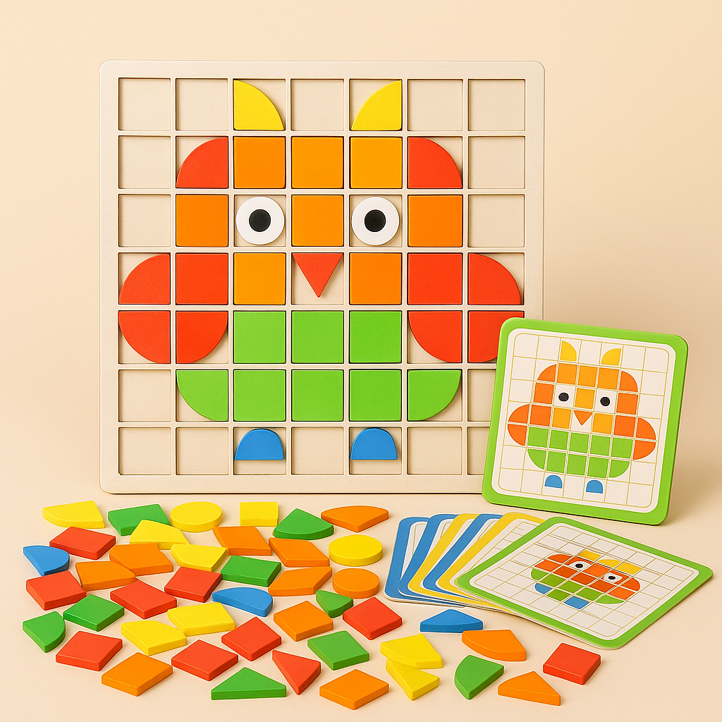 Puzzle Spielzeug aus Holz, Montessori Lernspiel für Kinder
