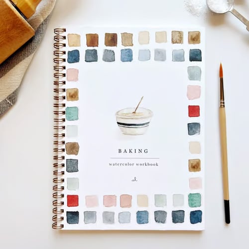 Kunstbuch | Aquarell Workbook Anfänger | Schritt für Schritt Malbuch | AquaBliss