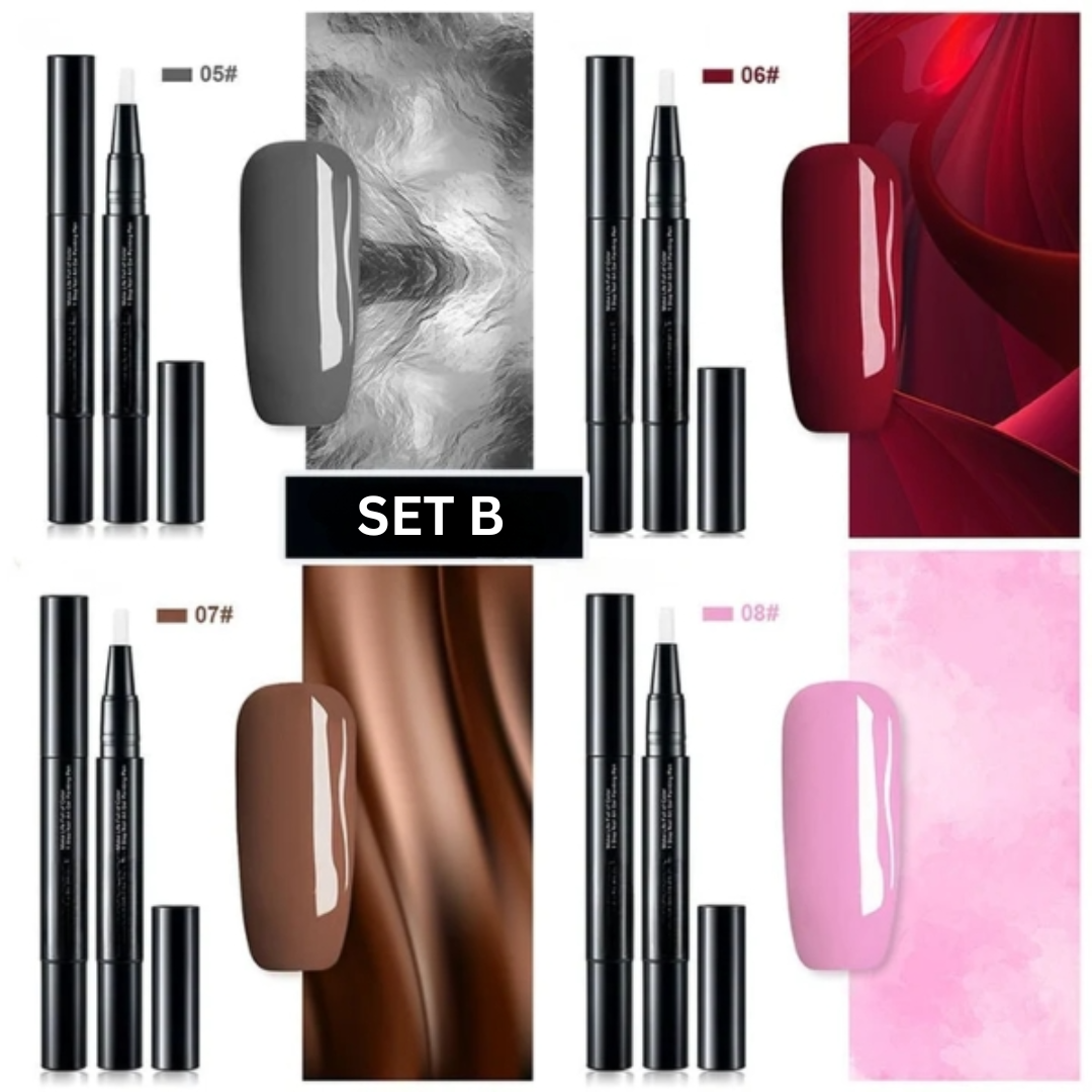 Nagelgel | Präzise Nail Art mit Gel Farbe | Schnell trocknend und langhaltend | NailFlex