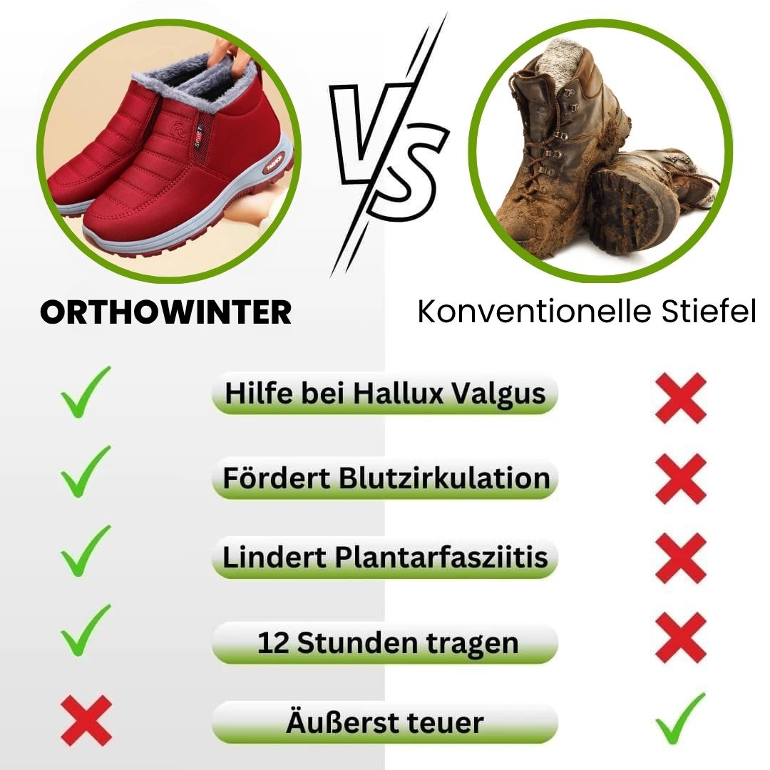 OrthoWinter - ergonomische, wasserdichte, isolierte Schuhe für Herbst und Winter