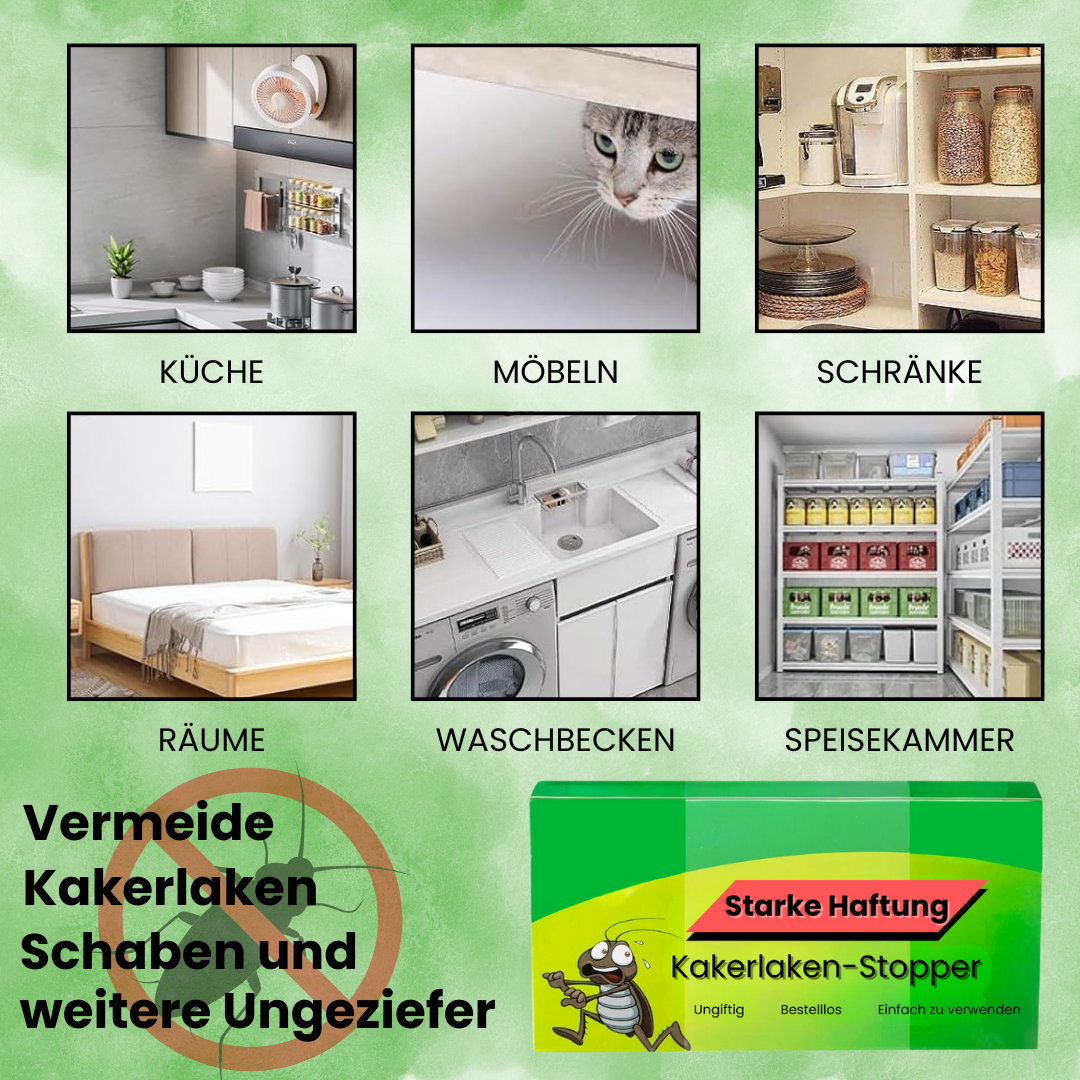 20er Set Kakerlaken-Stopper - Fangen Sie lästige Schaben ohne Gifte