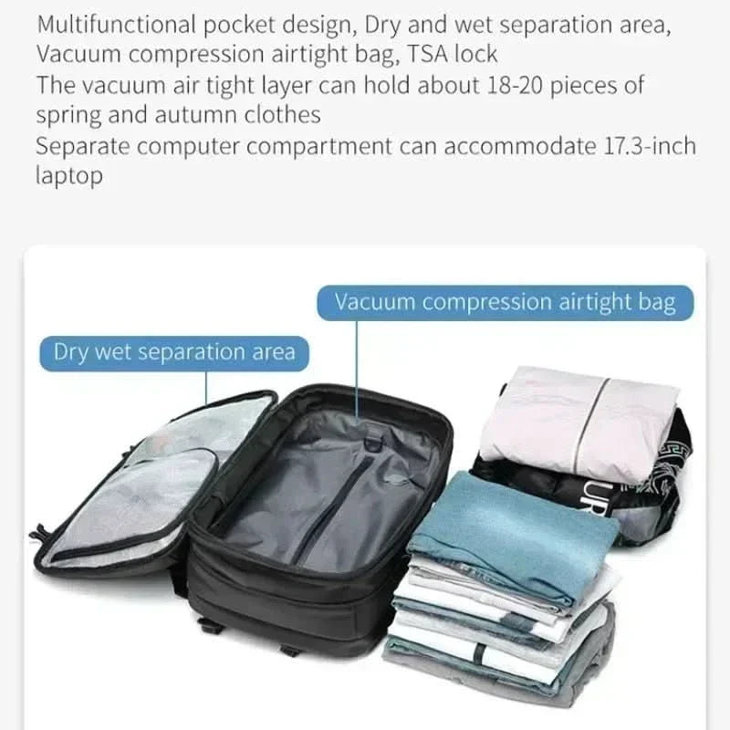 Loopstep | Komprimierbarer Laptop-Rucksack für das Reisen