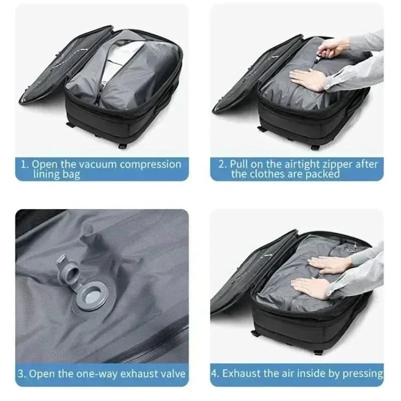 Loopstep | Komprimierbarer Laptop-Rucksack für das Reisen