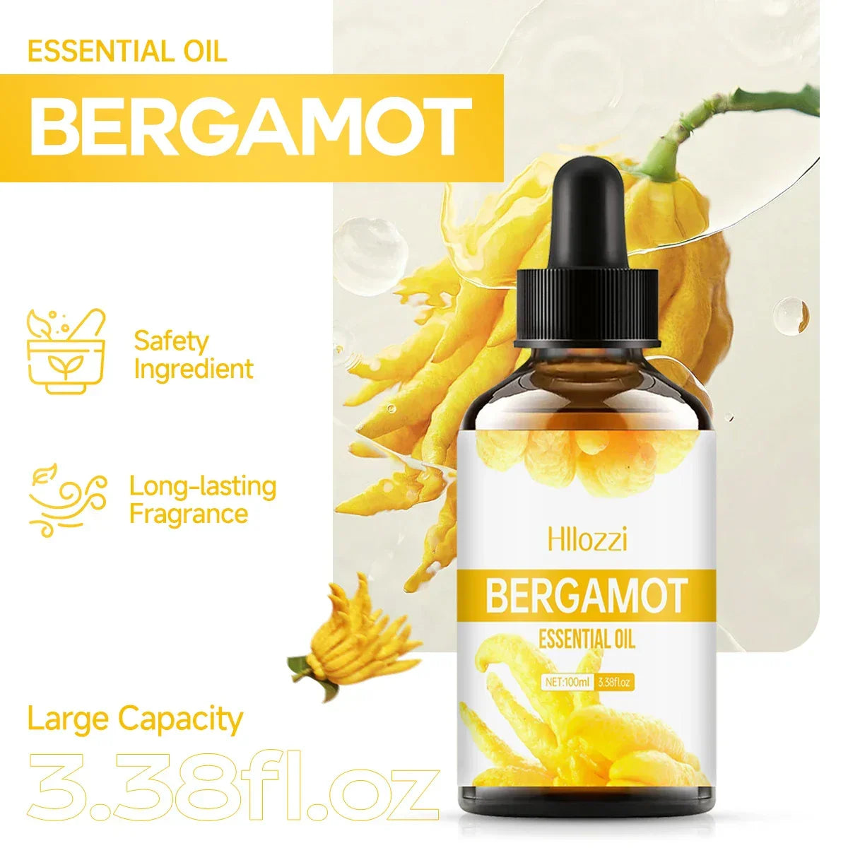 Loopstep™ Bergamotte ätherisches Öl, Premium, Haarpflege, Haut & Diffuser