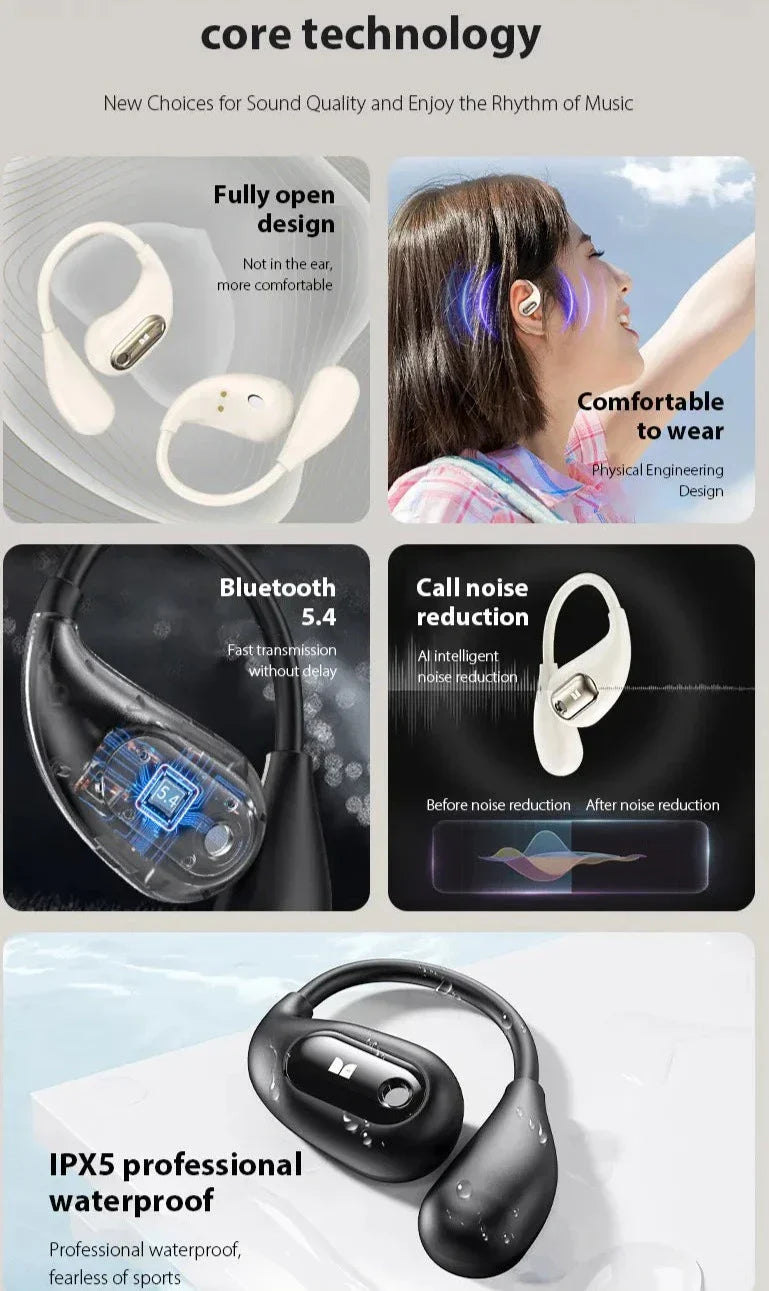 Loopstep | Knochenleitung Bluetooth Touch-Control Kopfhörer