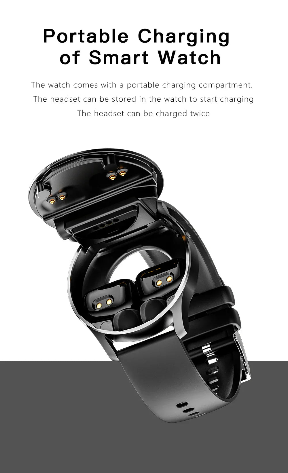 Loopstep | Zwei in Eins Smartwatch mit Bluetooth-Ohrhörern