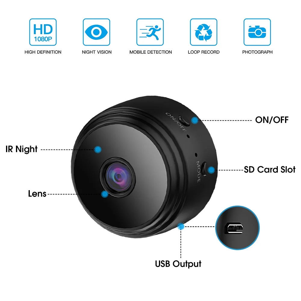 Loopstep | 1080P HD drahtlose Nachtsicht Wifi Kamera