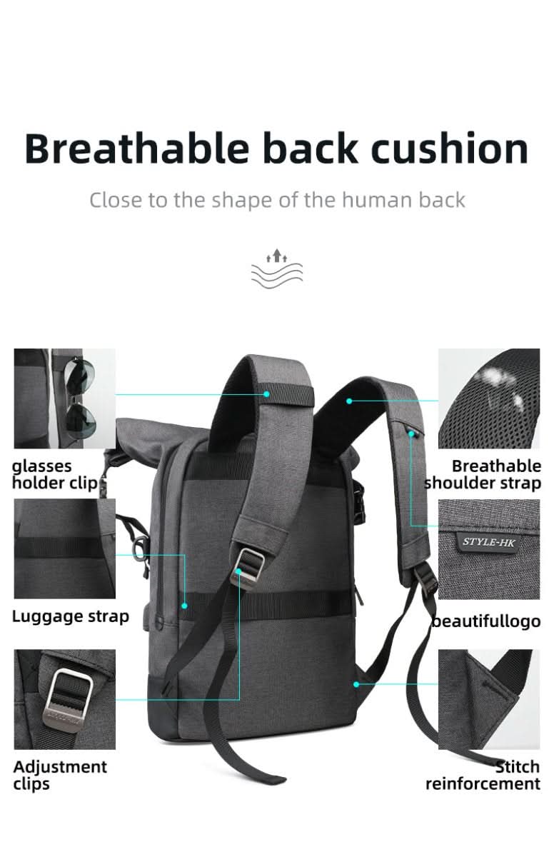 Loopstep | Multifunktionaler Rucksack für draußen mit USB-Anschluss
