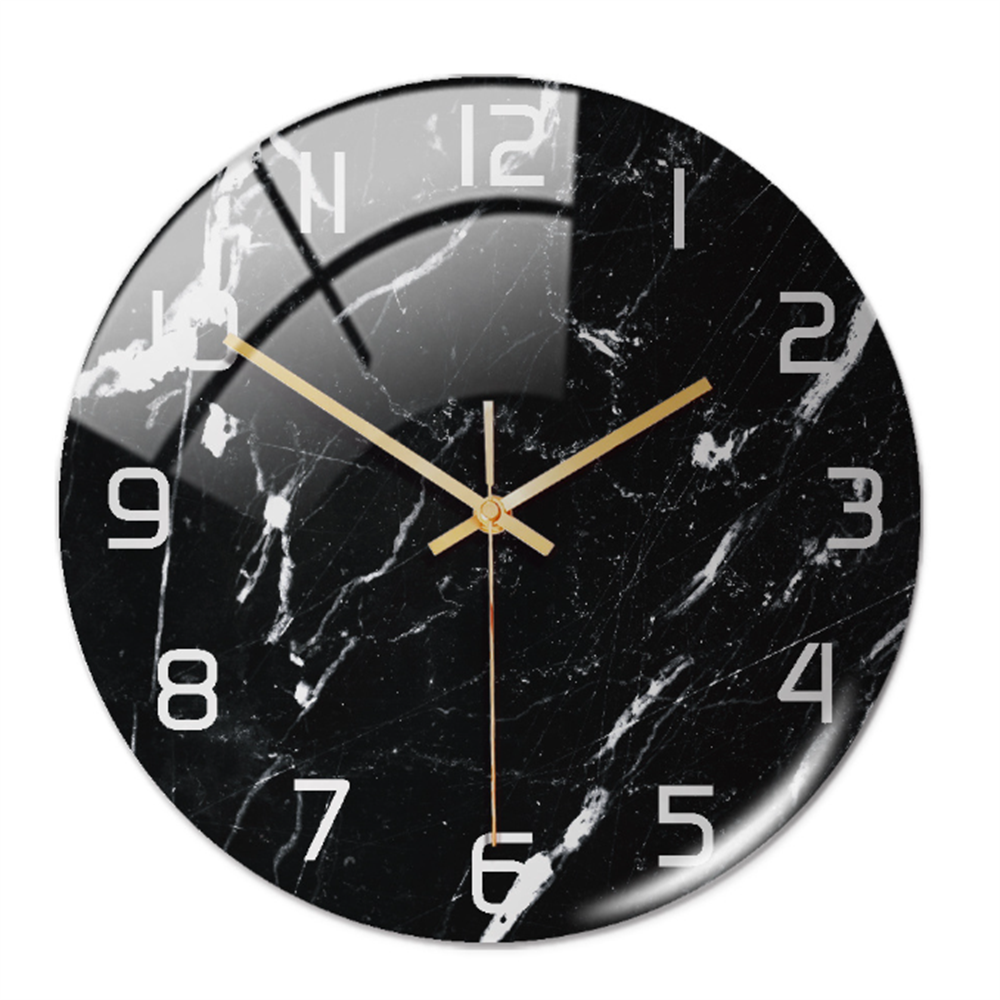 Stilvolle Wanduhr mit Marmorstruktur – MarbleTime