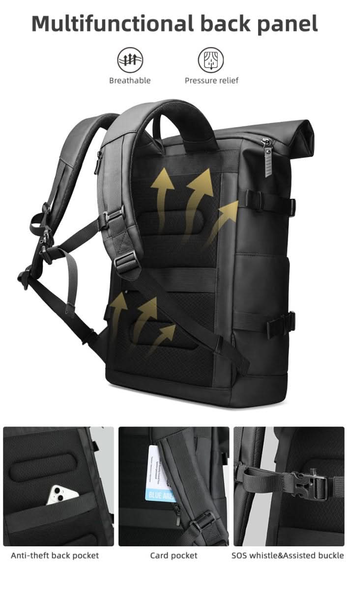 Loopstep | Erweiterbarer Outdoor-Rucksack mit großem Volumen & Laptopfach