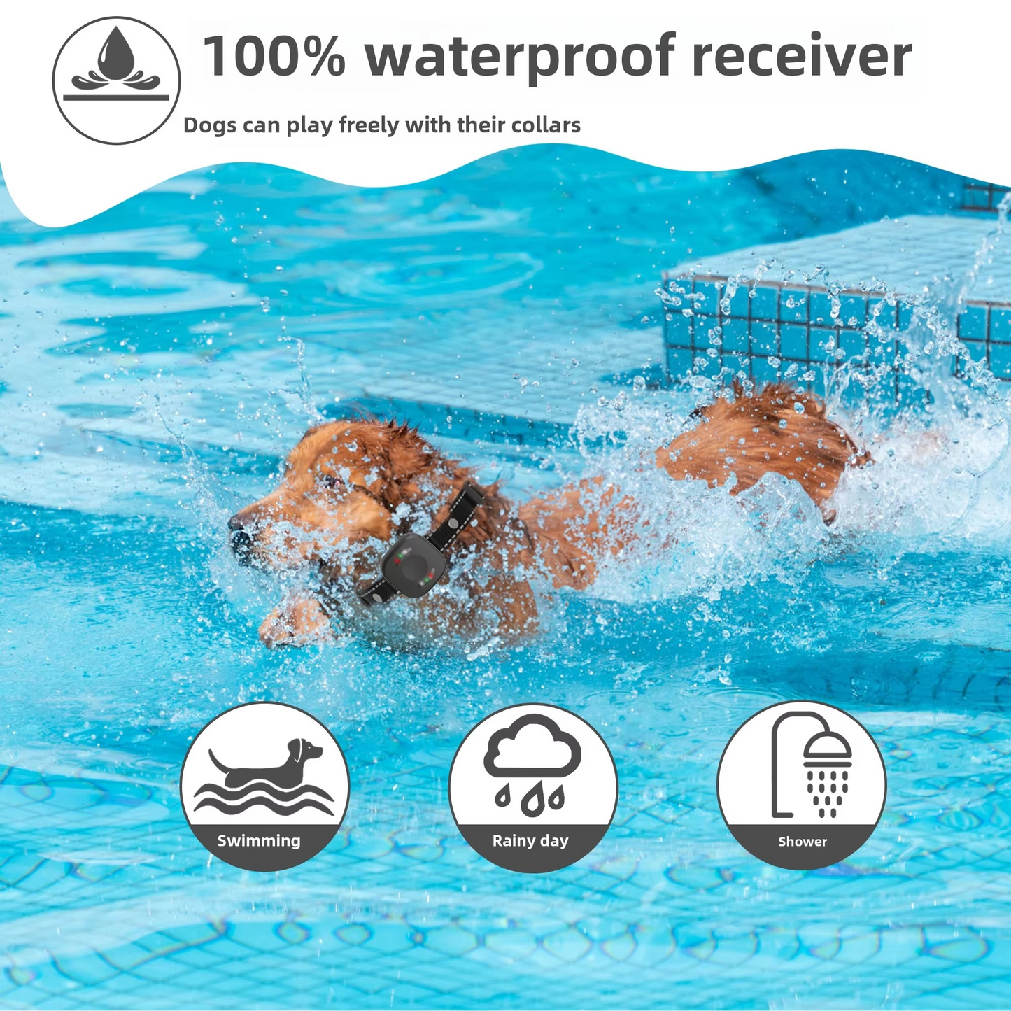 Loopstep | Ultimatives Sicherheits 1.574,8 Fuß Wireless Hundezaun-System mit wiederaufladbarem, wasserdichtem Halsband