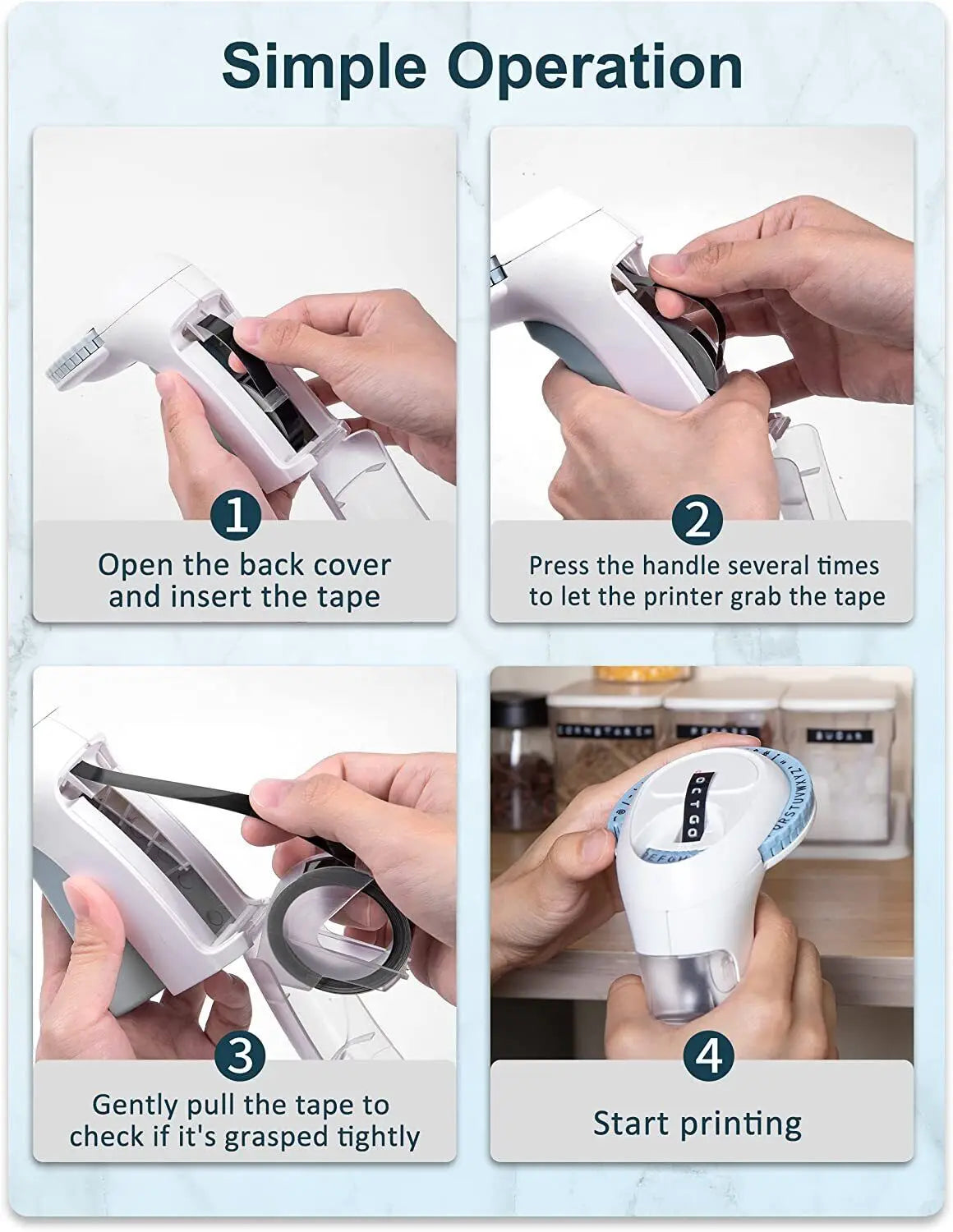 Loopstep | Tragbarer manueller Etikettendrucker
