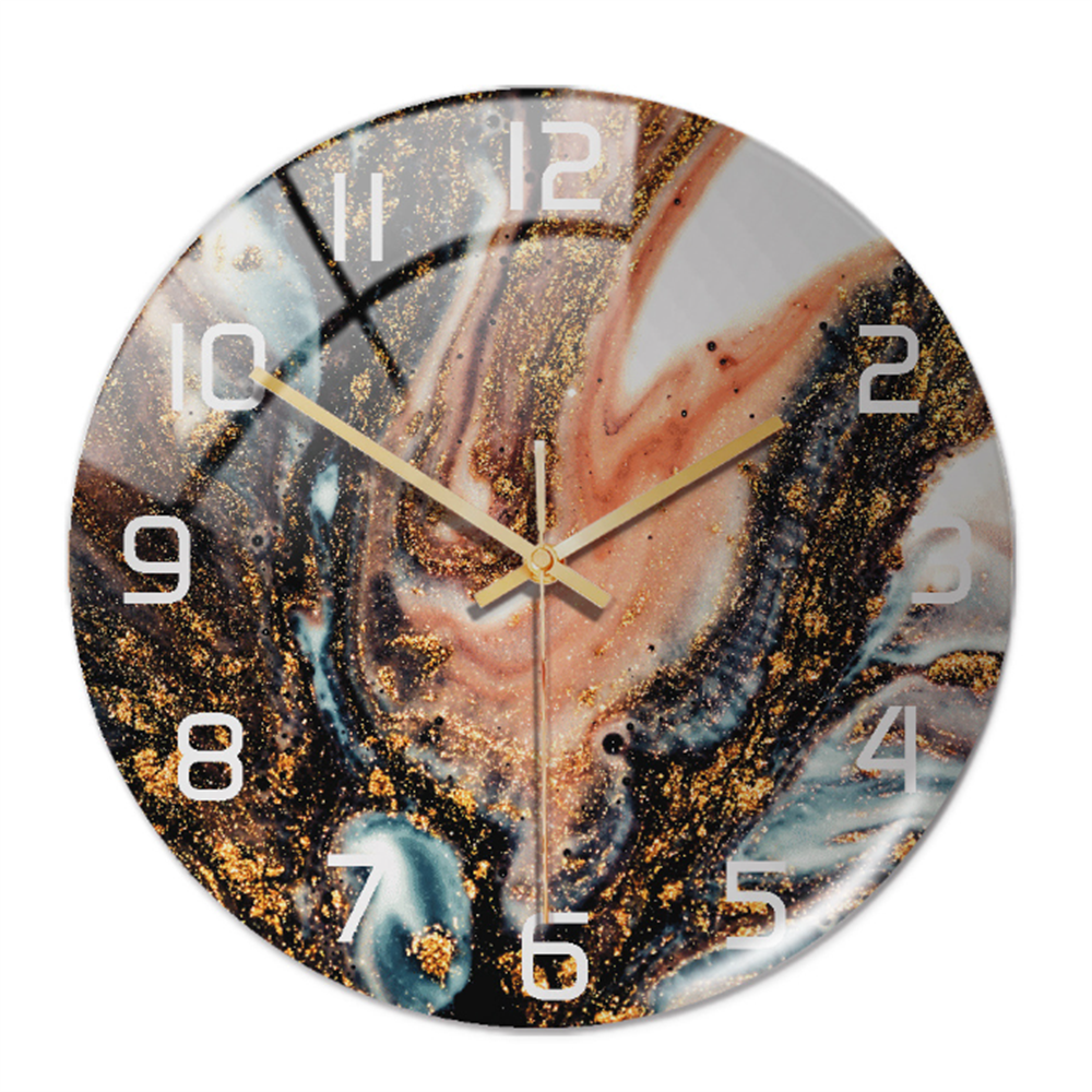 Stilvolle Wanduhr mit Marmorstruktur – MarbleTime
