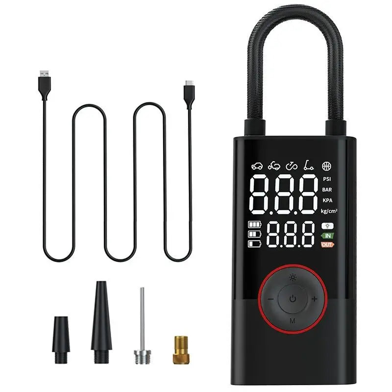 Loopstep™ Kabelloser Reifenfüllkompressor 150PSI, 4000mAh, LCD, USB-C