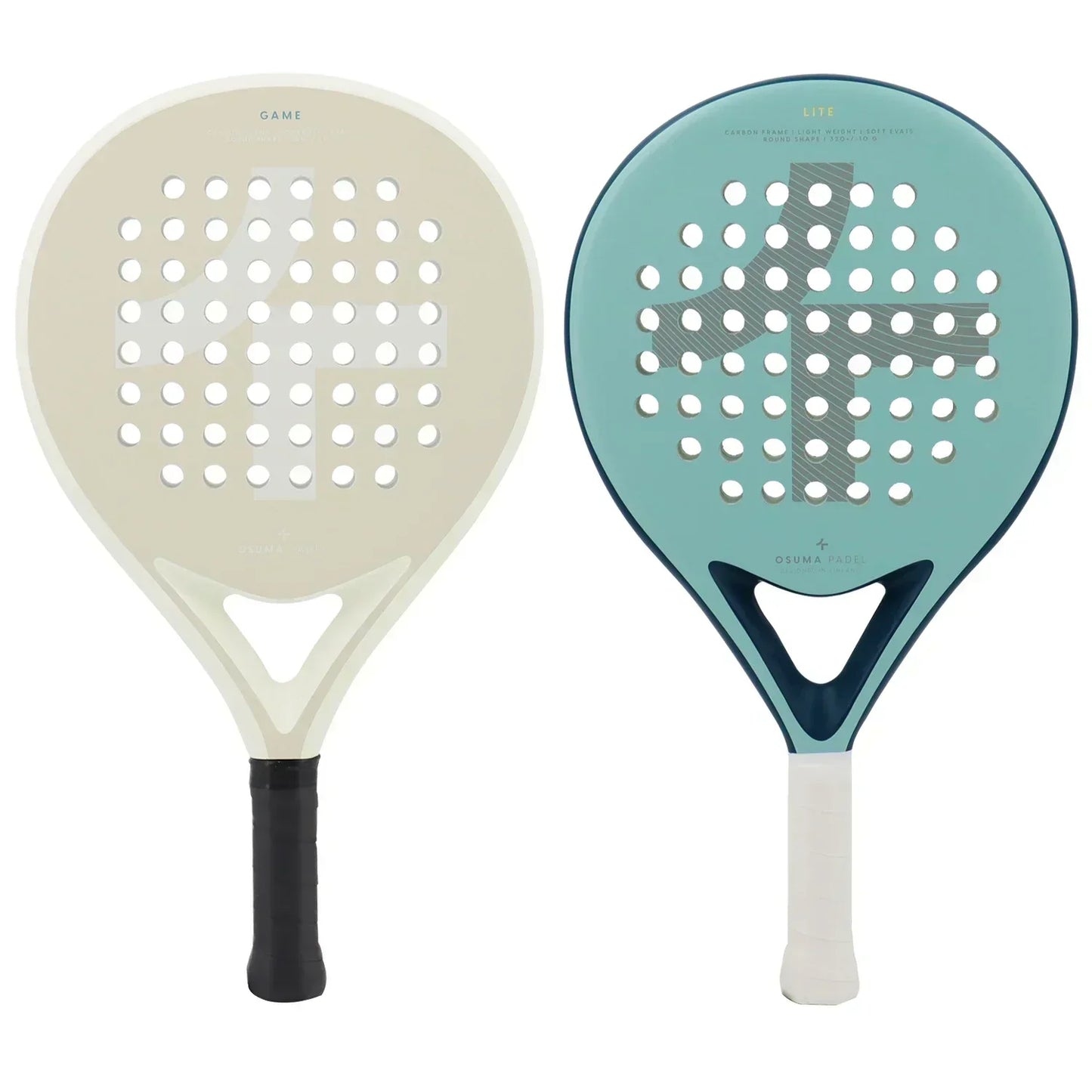PowerStrike Carbon Padel Schläger, leicht, präzise & kraftvoll, EVA Kern