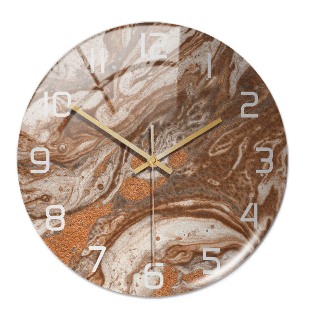 Stilvolle Wanduhr mit Marmorstruktur – MarbleTime
