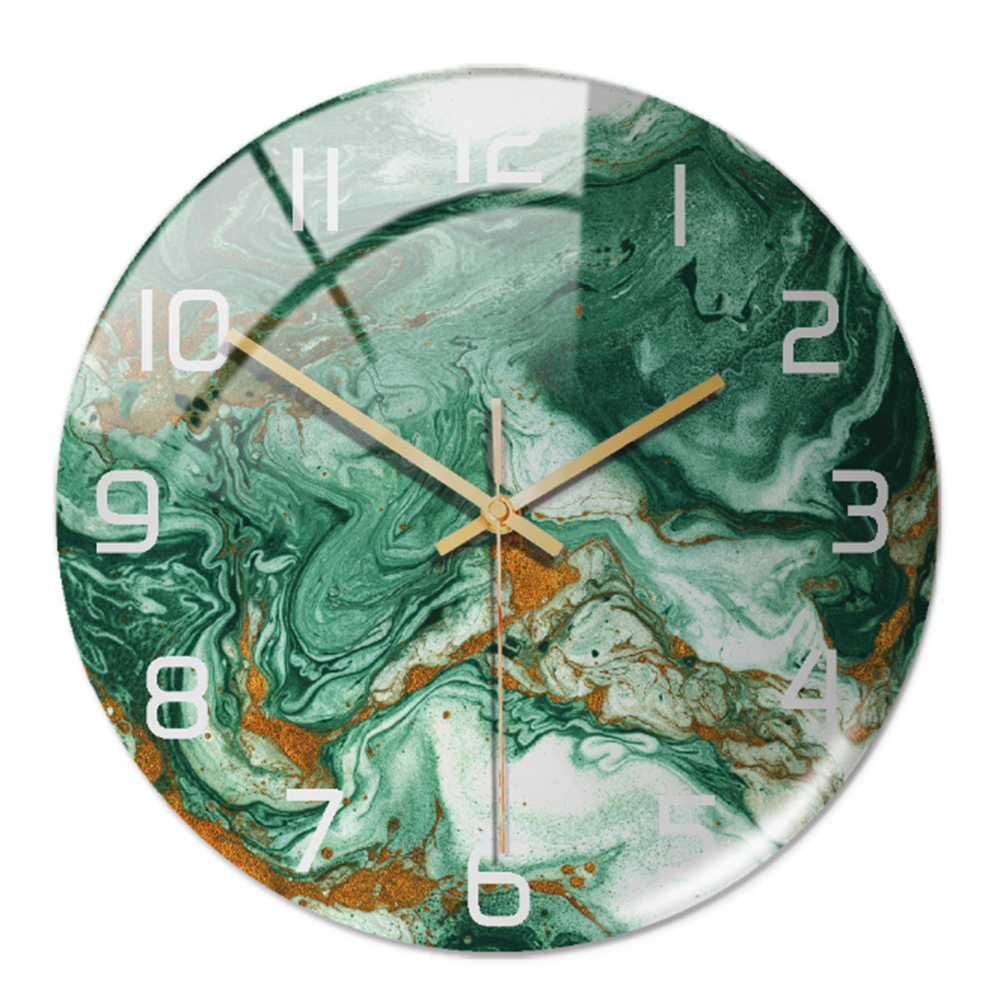Stilvolle Wanduhr mit Marmorstruktur – MarbleTime