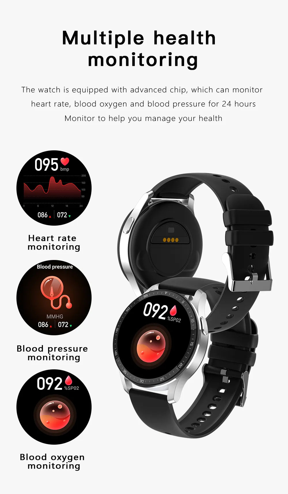 Loopstep | Zwei in Eins Smartwatch mit Bluetooth-Ohrhörern