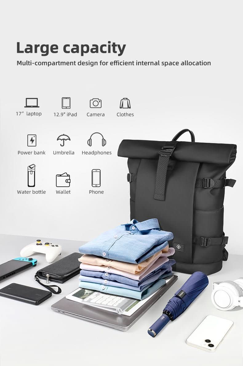Loopstep | Erweiterbarer Outdoor-Rucksack mit großem Volumen & Laptopfach