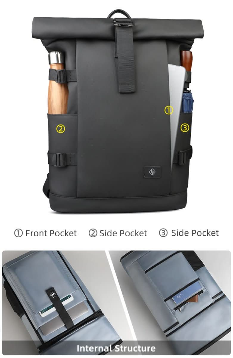 Loopstep | Erweiterbarer Outdoor-Rucksack mit großem Volumen & Laptopfach