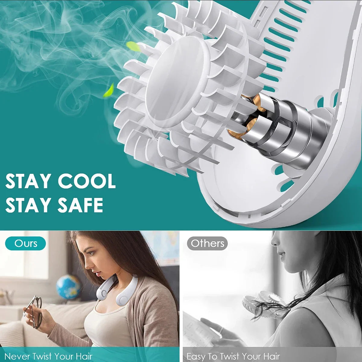 Loopstep | Blätterloser hängender Nackenventilator