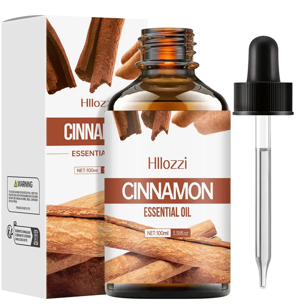 Loopstep™ Zimt ätherisches Öl, 100% rein, Aromatherapie, Diffuser & Massage