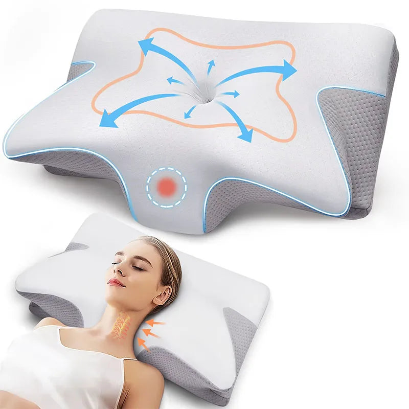 Loopstep | Zervikale orthopädische Memory-Schaum-Nackenstützkissen